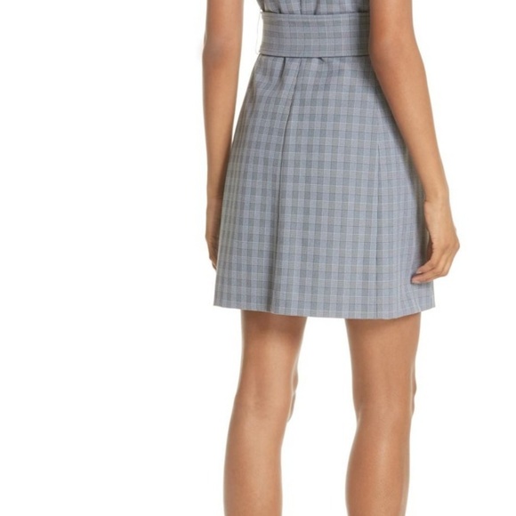 Theory McClair Plaid Mod Belted Sheath Dress - Picture 3 of 6